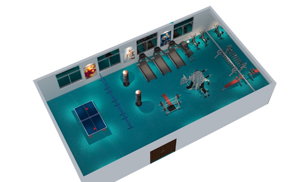 150平方健身房配置方案-广西快盈VIII体育健身器材有限公司 150平方健身房配置方案-广西快盈VIII体育健身器材有限公司