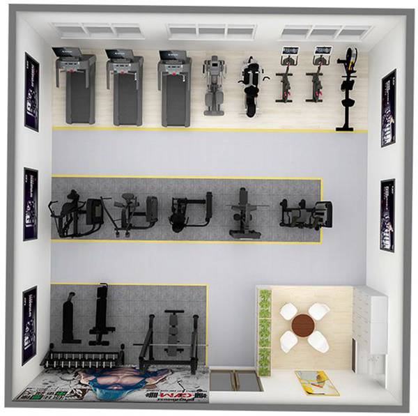 100平方健身房配置方案-广西快盈VIII体育健身器材有限公司 100平方健身房配置方案-广西快盈VIII体育健身器材有限公司