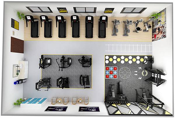 120平方健身房配置方案-广西快盈VIII体育健身器材有限公司 120平方健身房配置方案-广西快盈VIII体育健身器材有限公司